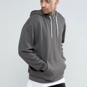 BYKIN Essentials Oversized Hoodie – Charcoal Grey Heavyweight Pullover