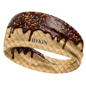 BYKIN Sweet Indulgence Athletic Headband – Ultra-Stretch Hairband for Workouts & Casual Wear