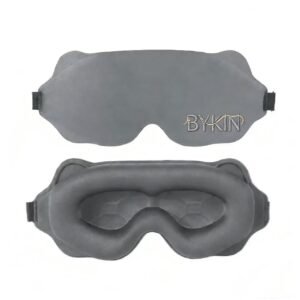 BYKIN 3D Contoured Sleep Mask - 100% Light Blocking Comfort Eye Mask for Sleeping, Travel & Nap