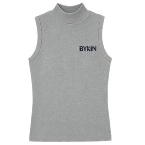 BYKIN Signature Embroidered Mock-Neck Knit Vest: The Essential Urban Wardrobe Staple