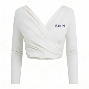 BYKIN Signature V-Neck Yoga Tee: From Studio Sessions to Urban Commutes